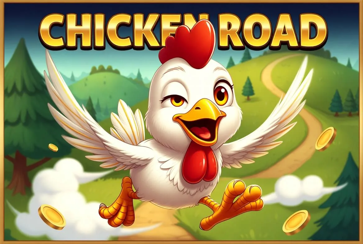 Экран множителя Chicken Road рядом с витриной бонусов казино