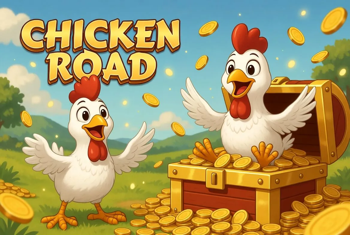 Момент обрыва раунда Chicken Road с упавшей курицей